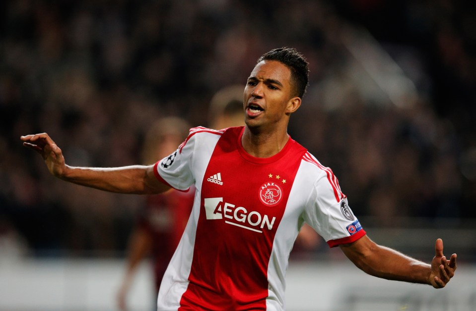 Hoesen celebrates scoring against Barcelona in the Champions League