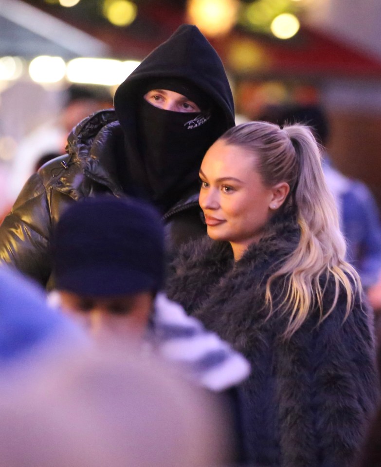 The Chelsea star attempted to keep a low profile in a balaclava and hood