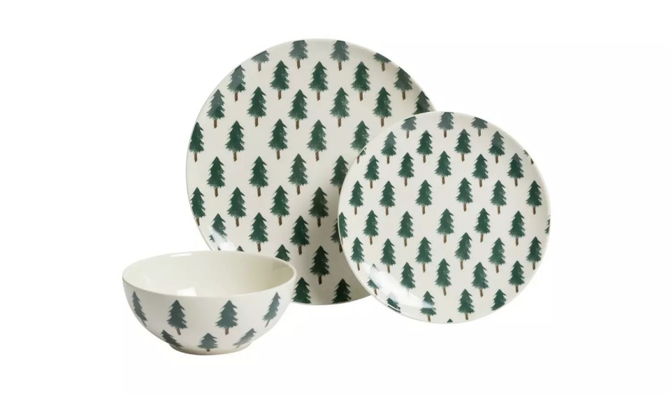 12-piece stonewear dinner set, £24 at Argos