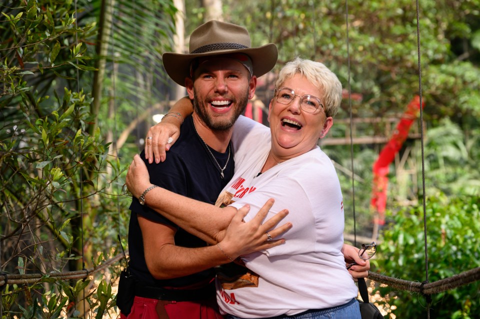 Dean was second to be booted out of the Aussie camp, seen here with mum Ann