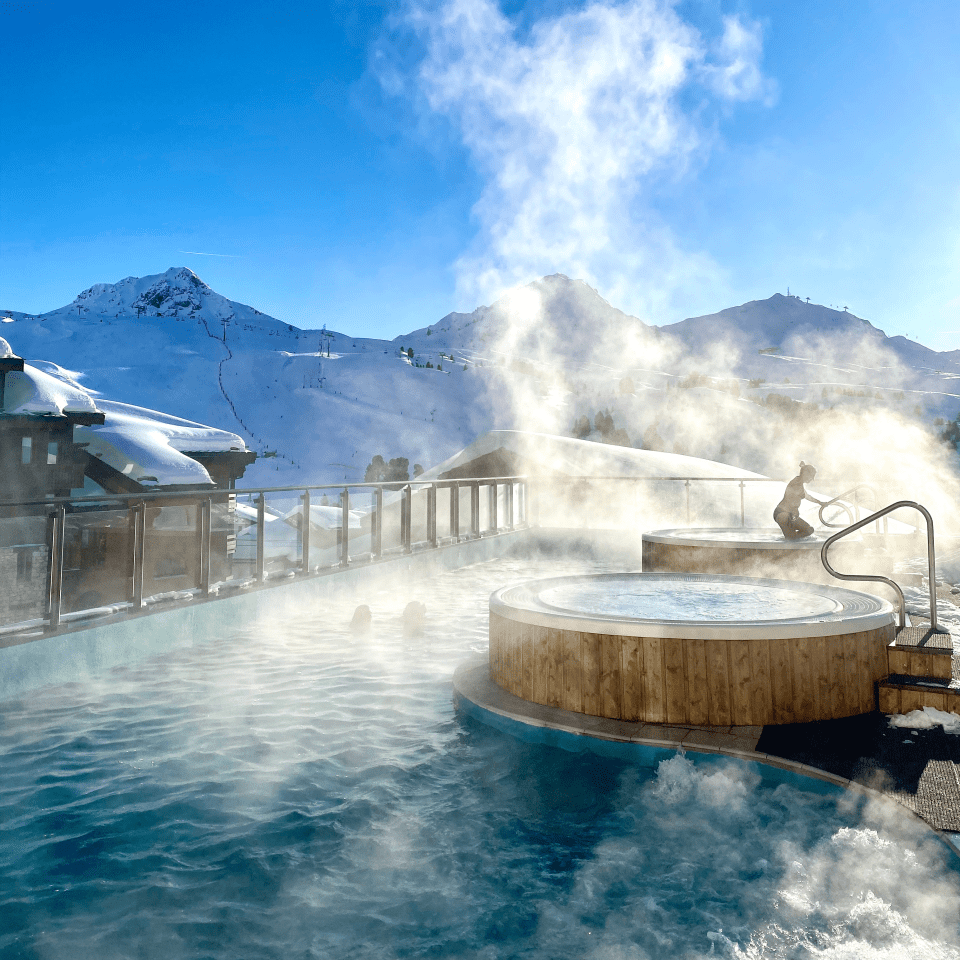 The Deep Nature Spa in the ski resort of La Plagne, France, has relaxing and invigorating activities and treatments