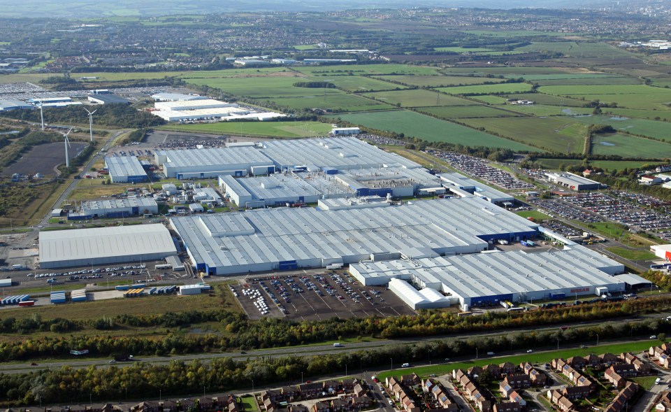 The Nissan Car Plant factory at Washington near Sunderland, UK