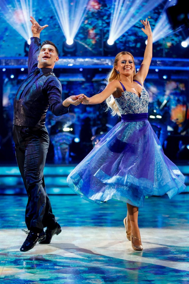 Aljaž Škorjanec and Tasha Ghouri dancing on Strictly Come Dancing.