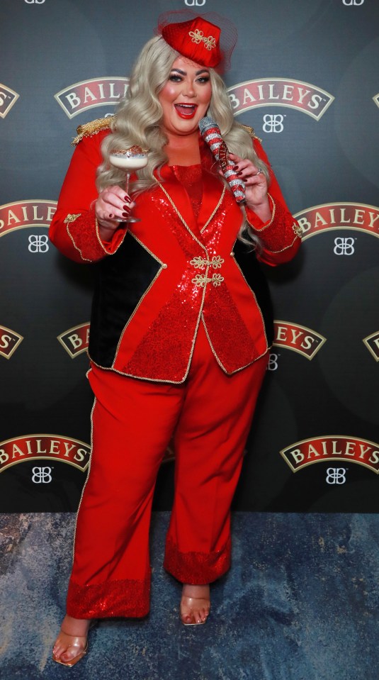 Speaking at the event in London's Hays Galleria, Gemma said that she loves a bailey's cocktail at  Christmas