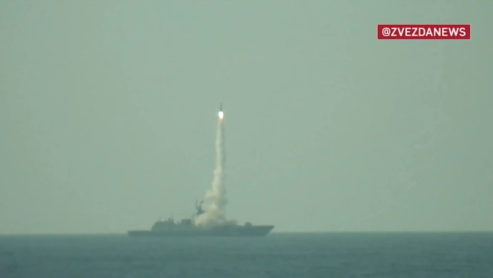 Yesterday Putin fired 6,900mph hypersonic missiles from his warships in a major warning to the West