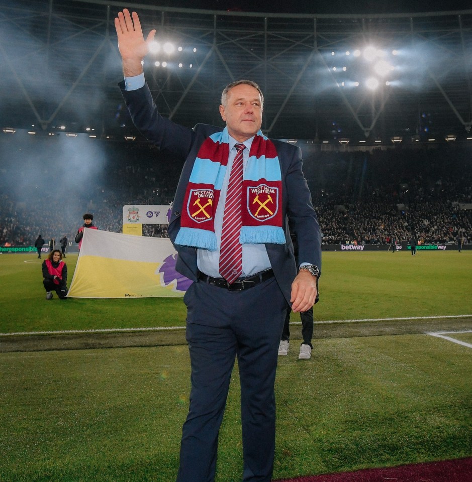 Ludek Miklosko walked out in front of the West Ham fans on Saturday evening