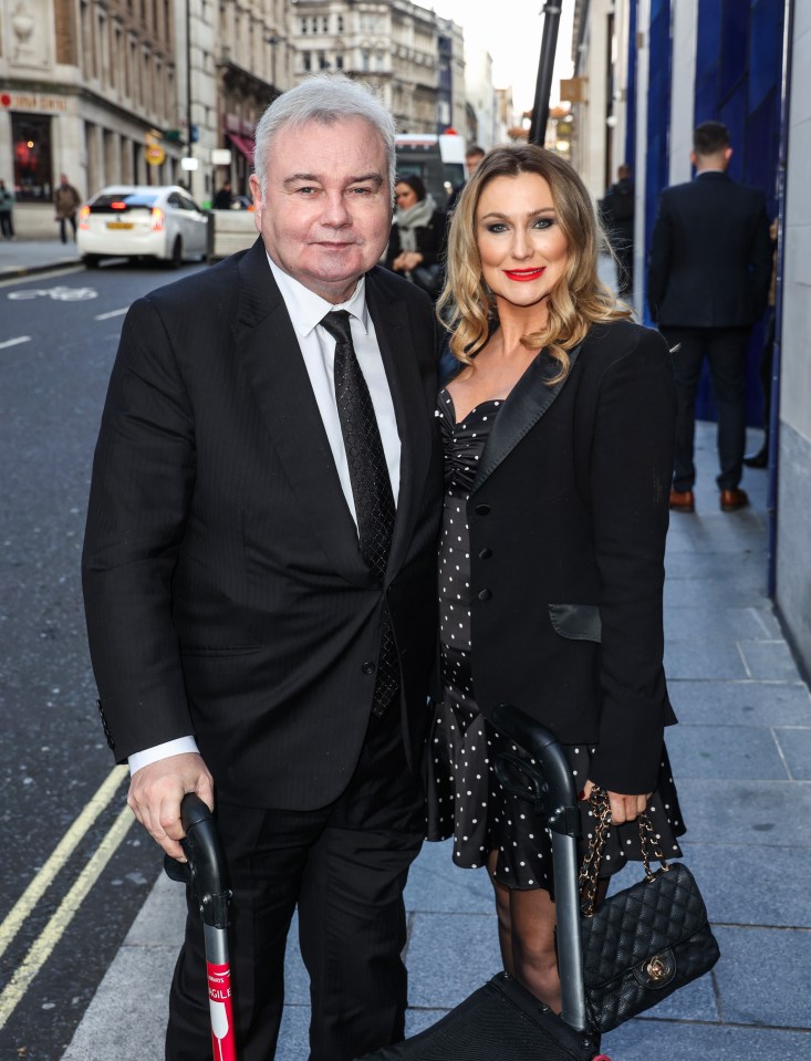 Eamonn Holmes and his girlfriend Katie Alexander arriving at the TRIC Christmas Lunch.