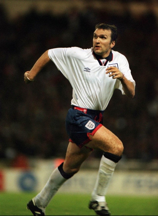 Mandatory Credit: Photo by Colorsport/Shutterstock (3122634a) Neil Ruddock (England) Playing in his debut game (and only Cap) England v Nigeria Wembley 16/11/1994 England 1 Nigeria 0 Sport