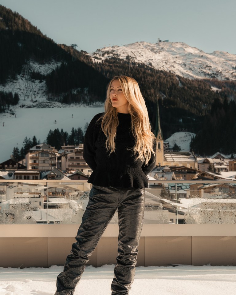 Ellie on the slopes in Austria