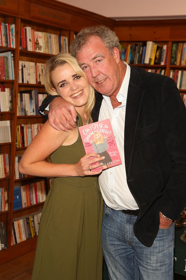 Emily with her dad Jeremy Clarkson