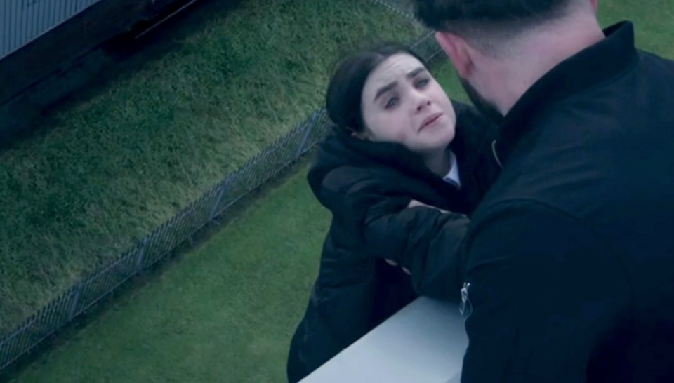 Viewers were horrified at the scenes involving April being dangled off a roof