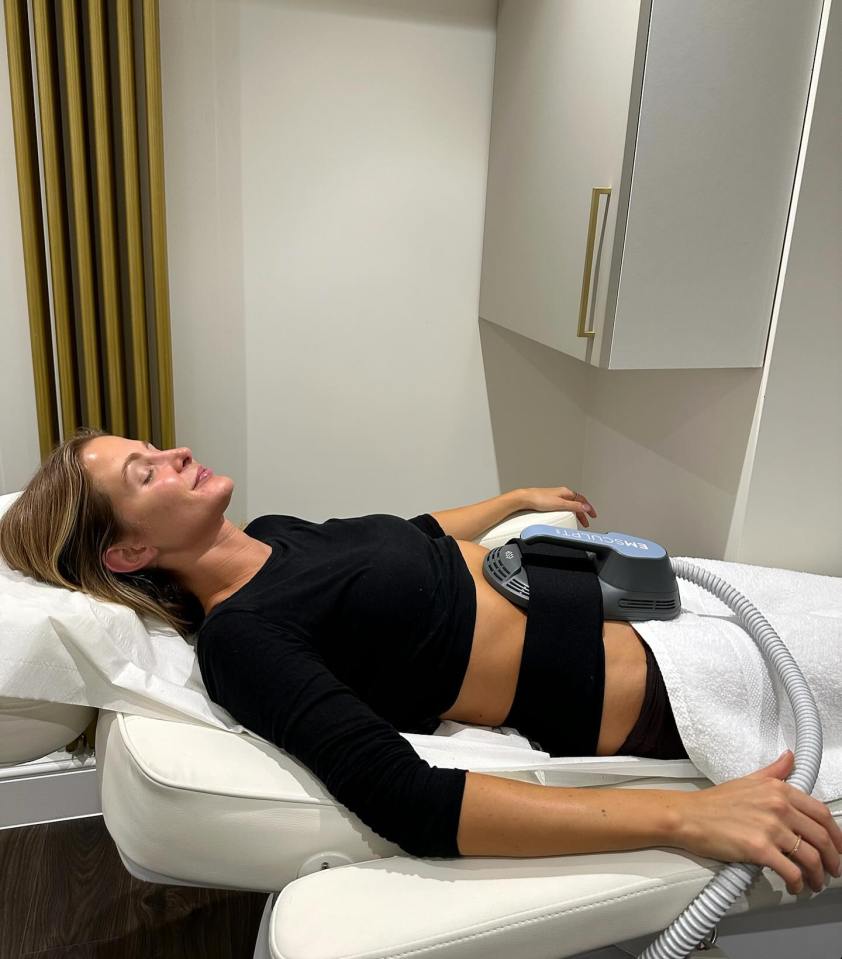 Millie Mackintosh tries EmSculpt Neo with Sadaf Jaffari