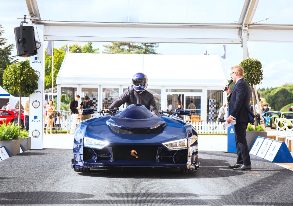 Engler Desat sports car on display at Salon Privé.