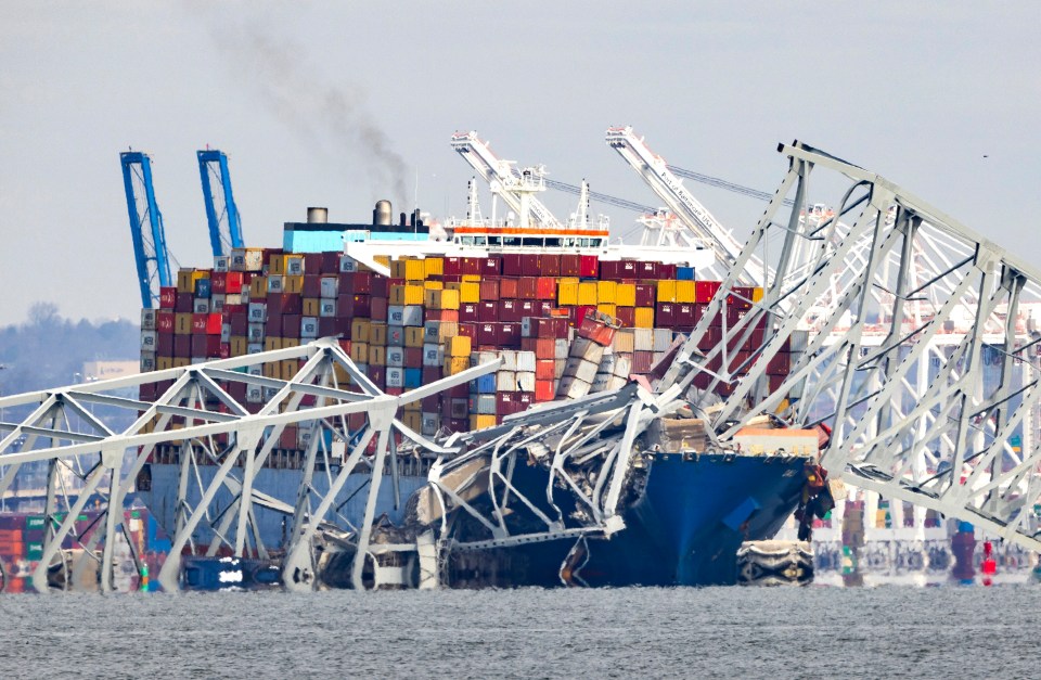 The Francis Scott Key Bridge in Baltimore collapsed after being hit by container ship Dali