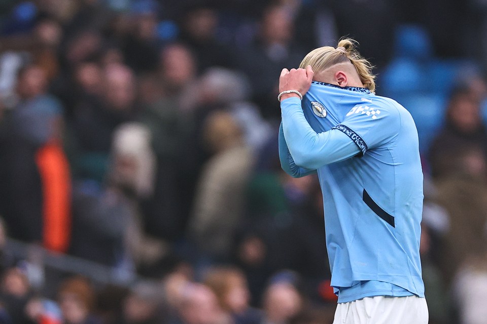 Erling Haaland missed a penalty as his Premier League goal drought continued