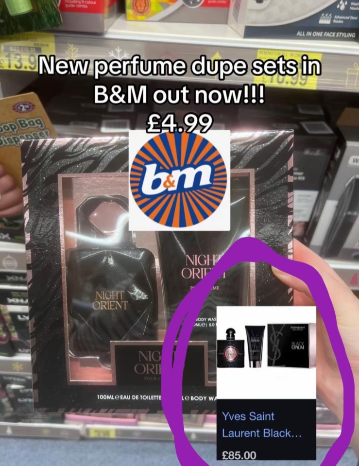 A savvy shopper found a £4.99 perfume dupe at B&M