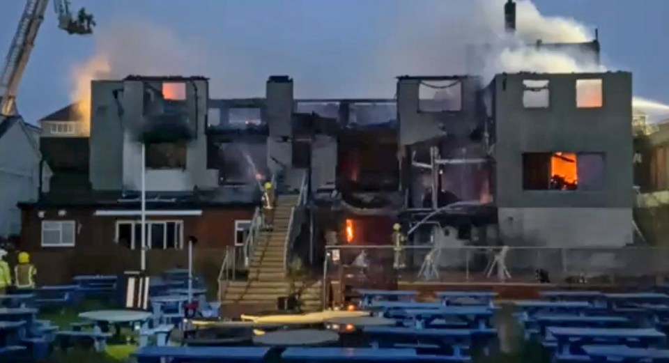 The pub was gutted by an electrical fire