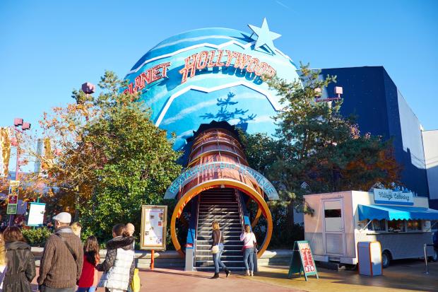 Planet Hollywood restaurant at Disneyland Paris.