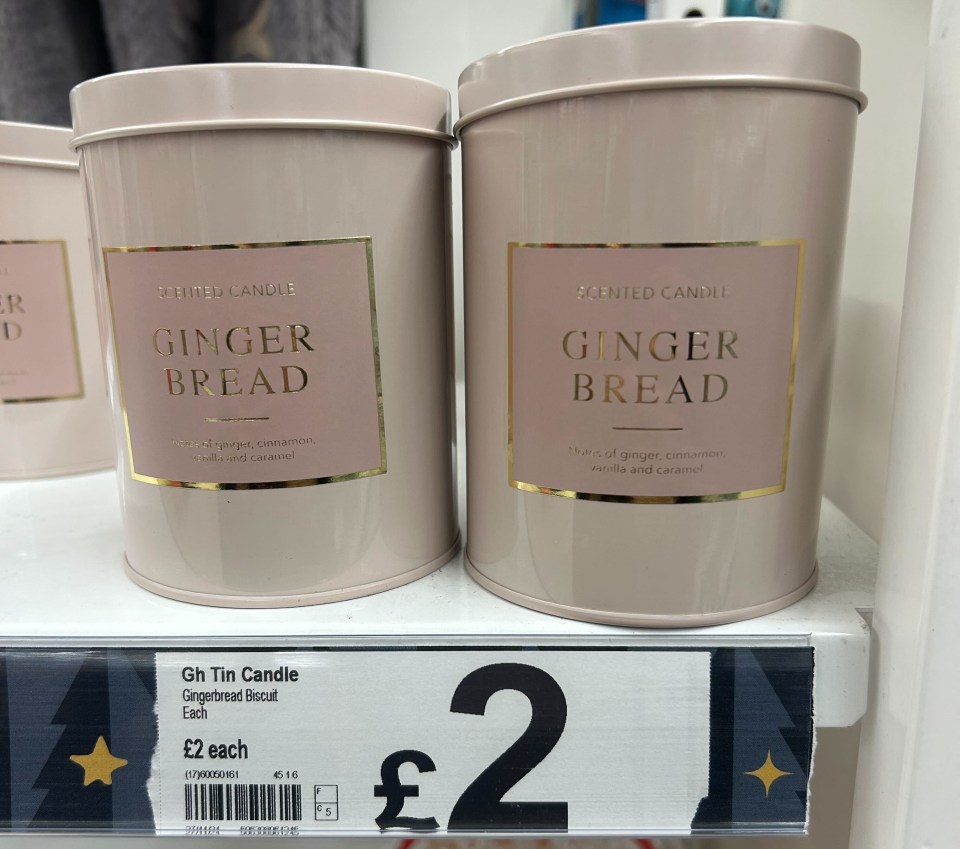 I also loved the tin that these gingerbread candles from Asda came in