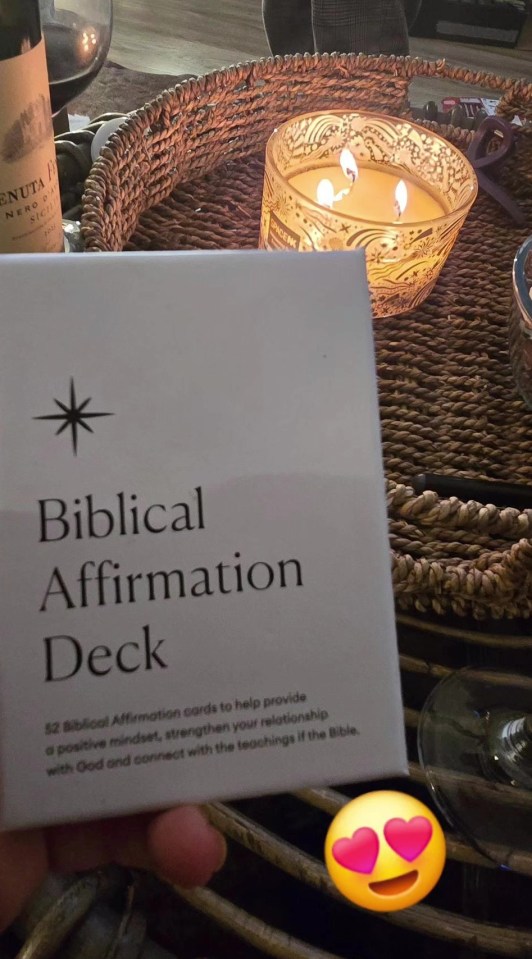 The Bristolian star was also given a Biblical affirmation deck