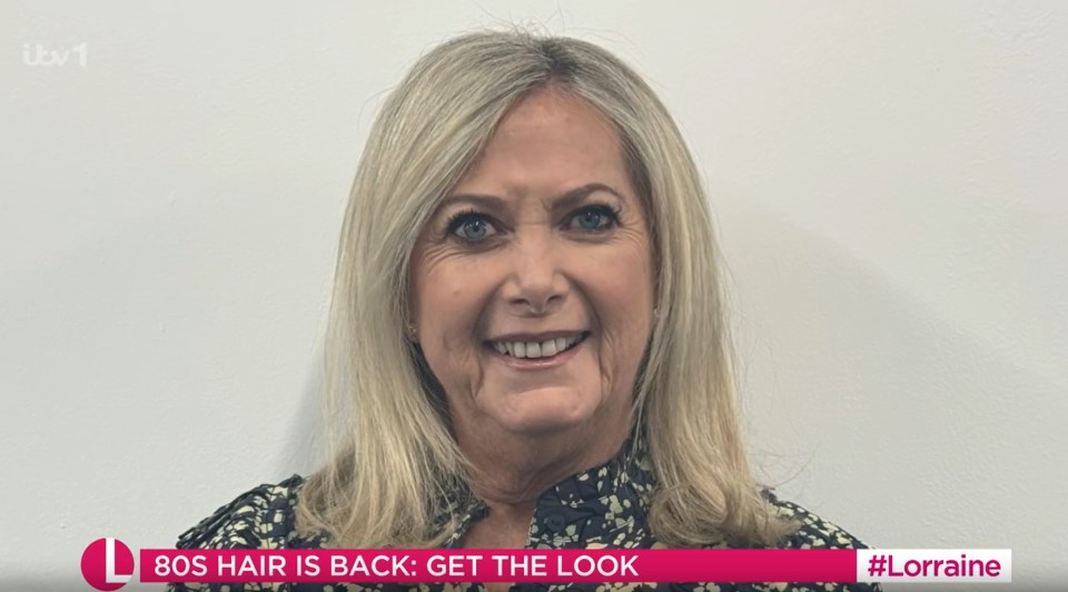 Matty appeared on ITV this morning where she got an 80s-inspired hair makeover