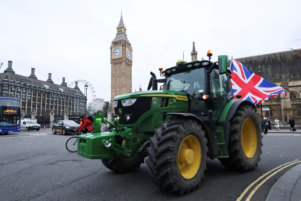 Farmers gathered at 10am