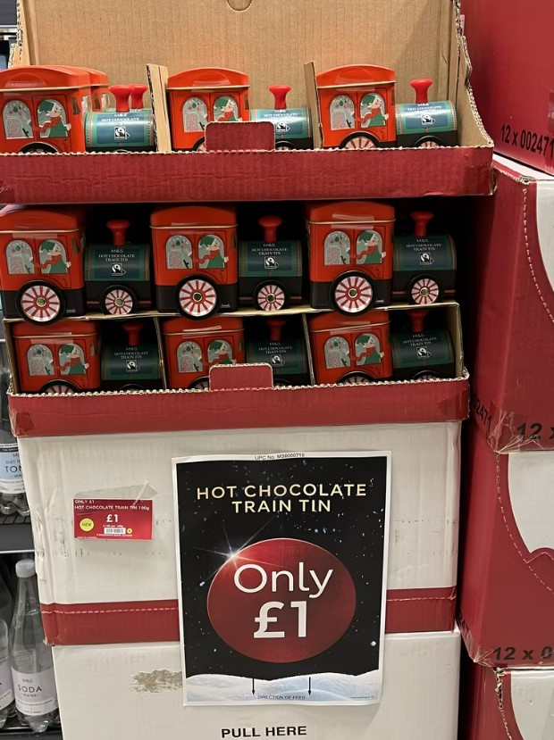 A hot chocolate tin has been discounted from £4 to just £1 at M&S