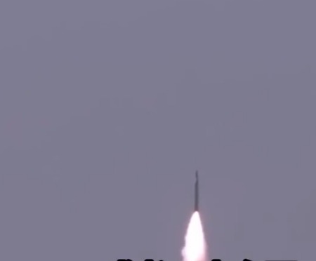 Hypersonic rocket launching.