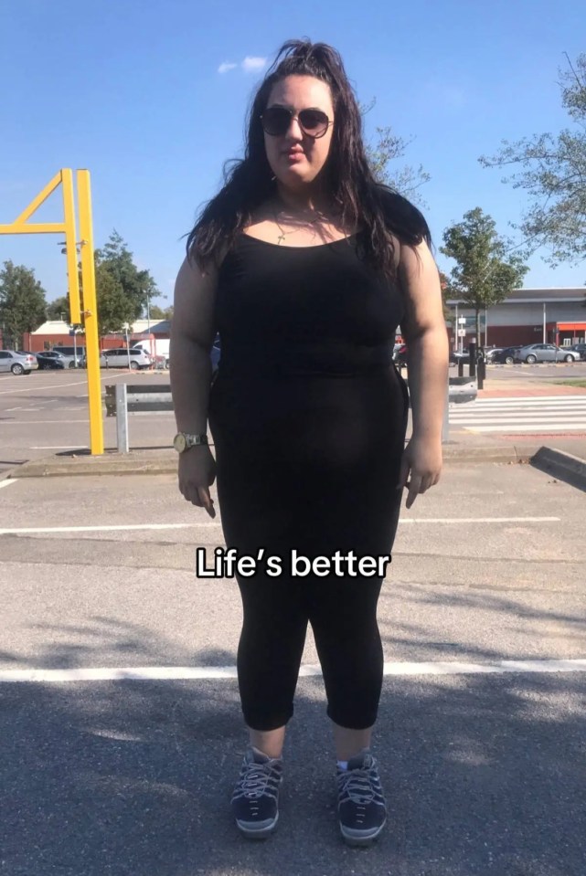 TikTok user Natalia showed her followers her dramatic transformation after her weight loss journey