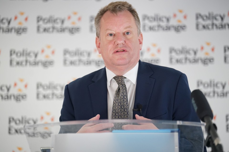 Lord Frost speaking at a Policy Exchange event.