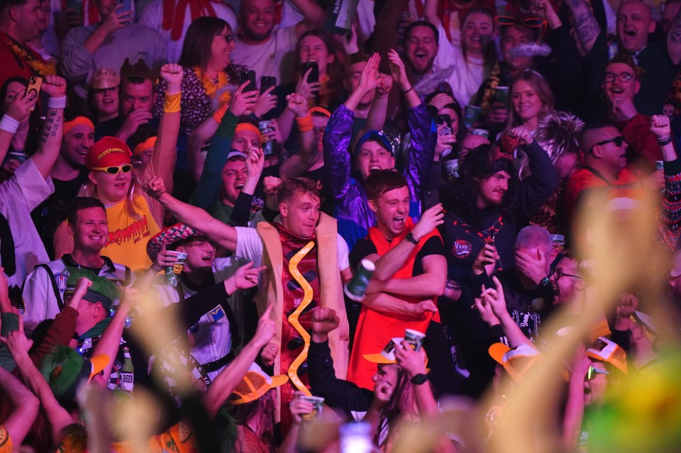 The fan was seen wearing a hot dog costume during the challenge