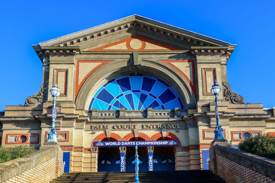 Alexandra Palace Palm Court Entrance during the World Darts Championship.