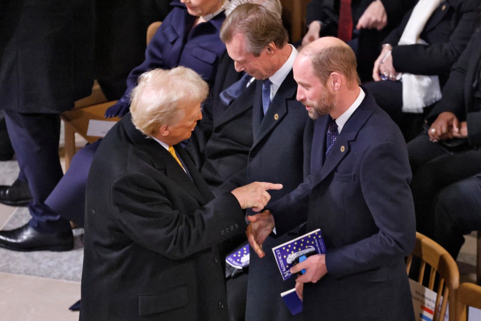 Donald Trump and Prince William briefly met at the reopening of Notre Dame