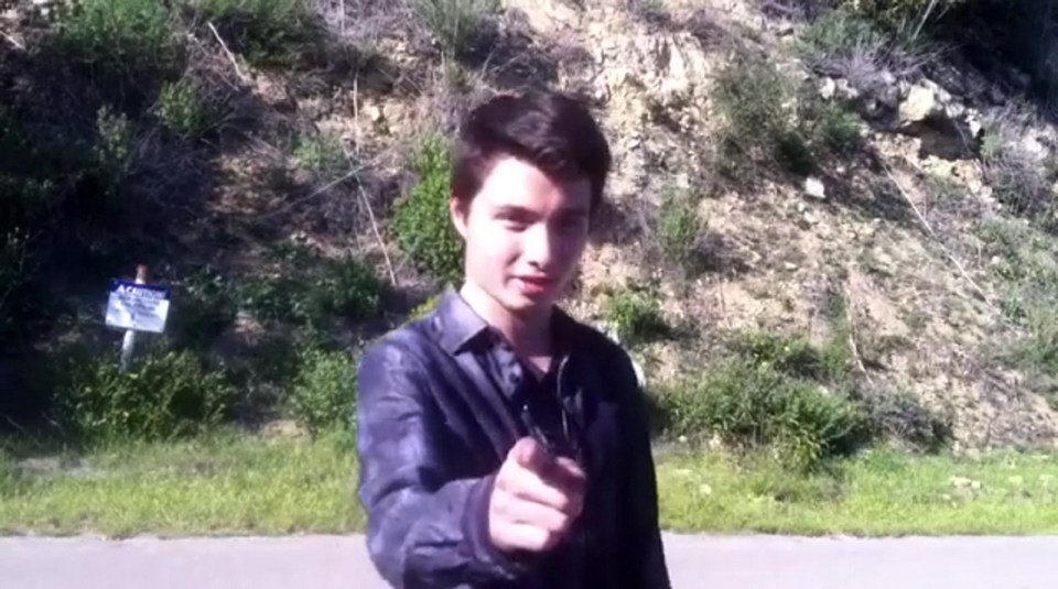 Video still of Elliot Rodger.