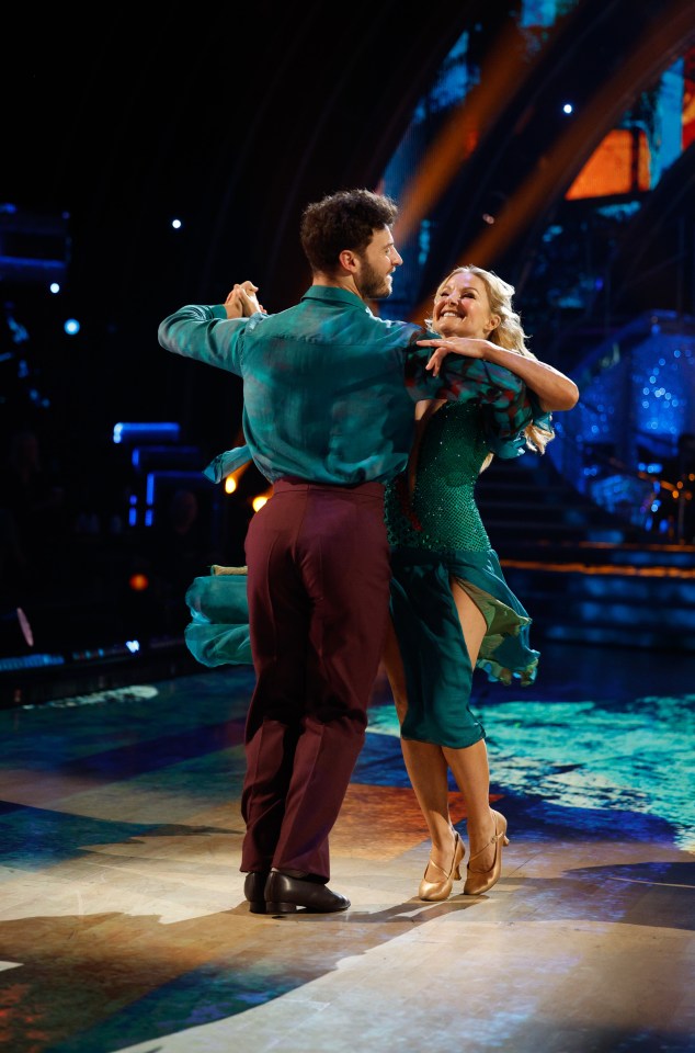 Sarah Hadland and Vito Coppola dancing on Strictly Come Dancing.