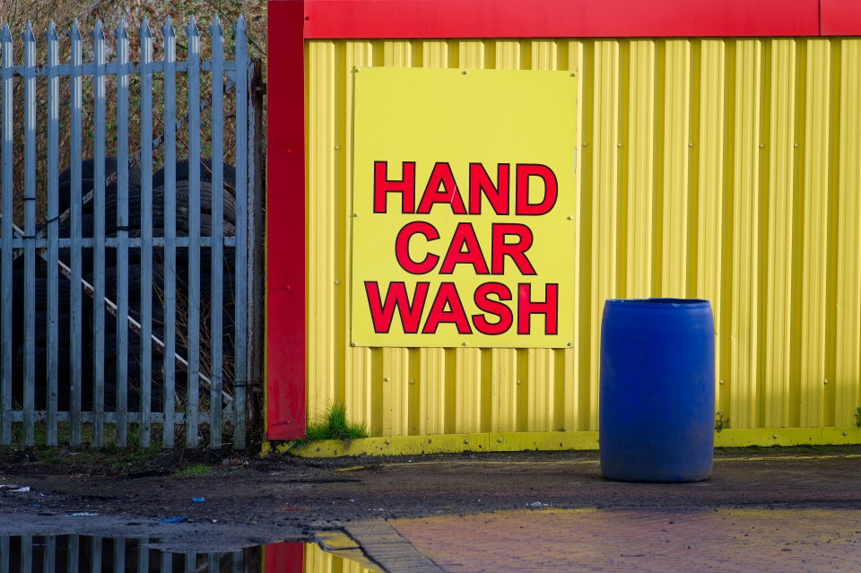 It involved being jet-washed down at a petrol station...not ideal