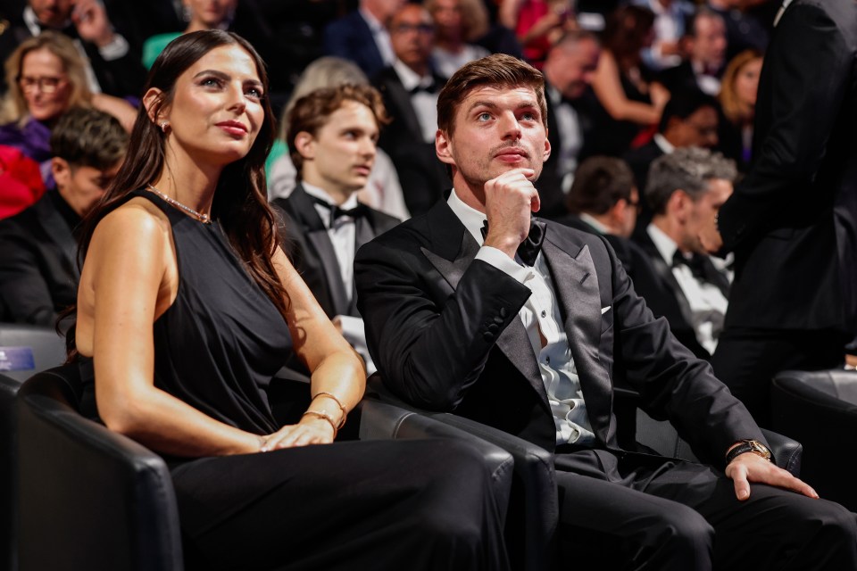 Verstappen was in attendance at Friday's FIA awards