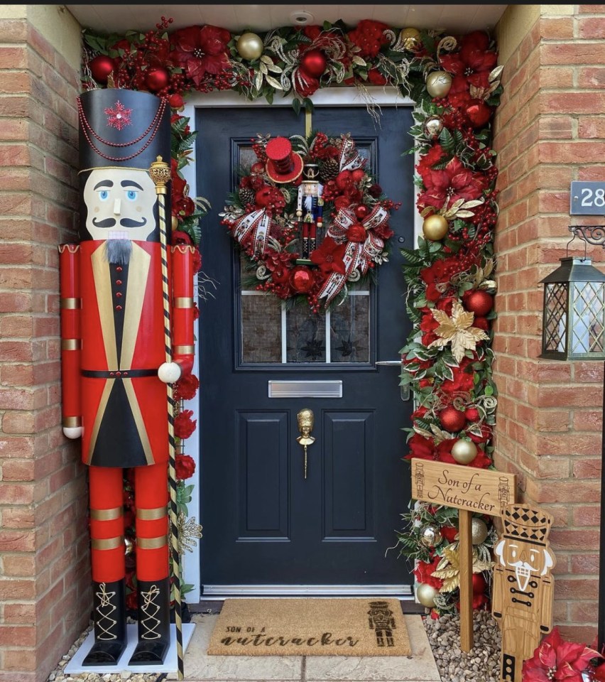 Each Christmas sees Hannah opt for a different theme for her vibrant and colourful front door