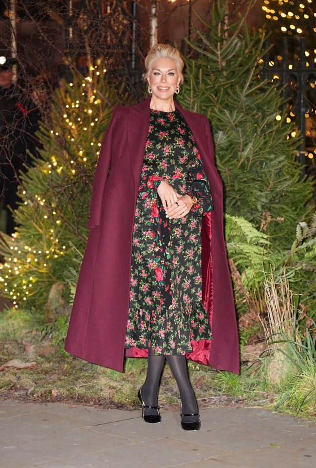 Hannah Waddingham as she arrived at the Christmas event