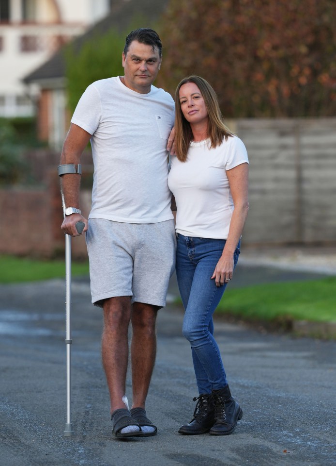 Helen Taylor and hubby Andrew had to get hospital treatment after being bitten by a spider which stowed away in their suitcase