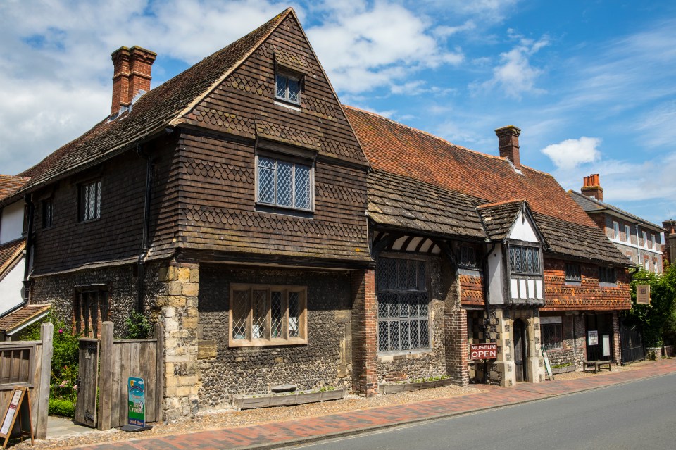 The historic Anne of Cleves House in the town of Lewes in East Sussex