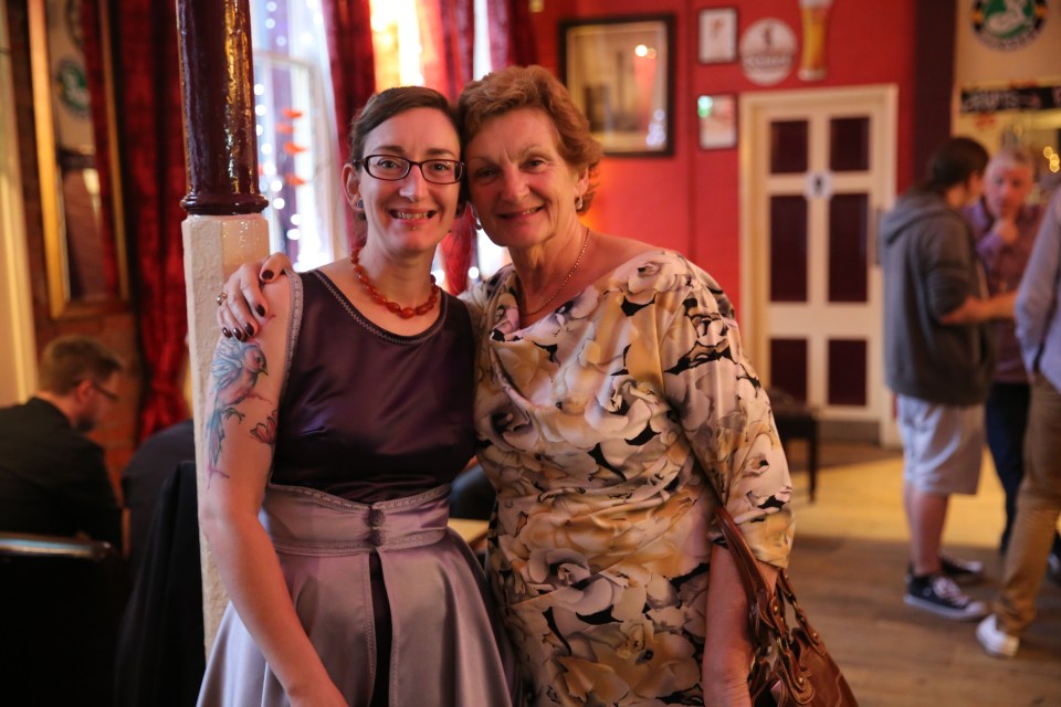 Amber is seen here with her mum, Doreen who has supported her through her diagnosis