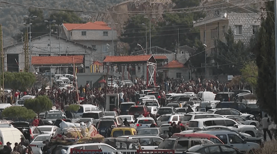 Syrians reportedly are trying to cross back into their country from Lebanon