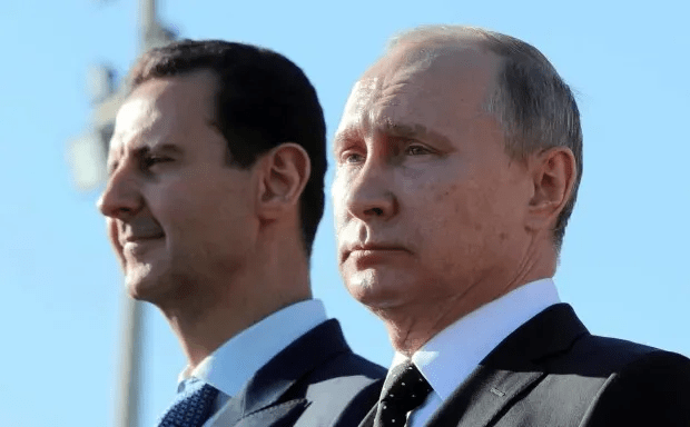 Bashar al-Assad and Vladimir Putin.