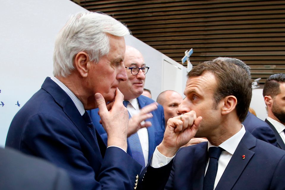 Macron with Barnier back in 2019