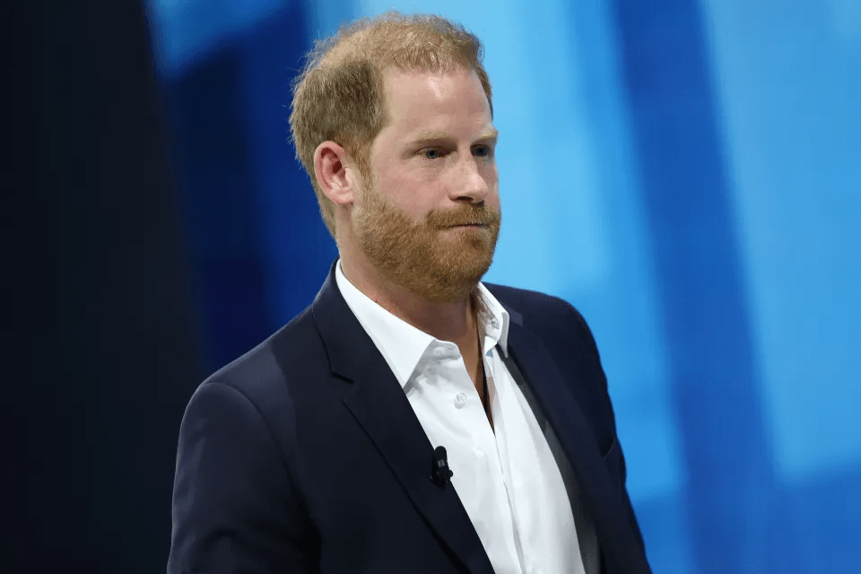 Prince Harry leaving the stage at the New York Times annual DealBook Summit