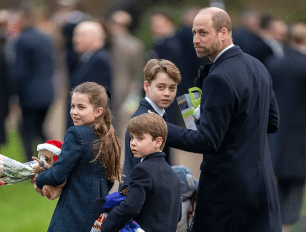 Prince William with his three children.