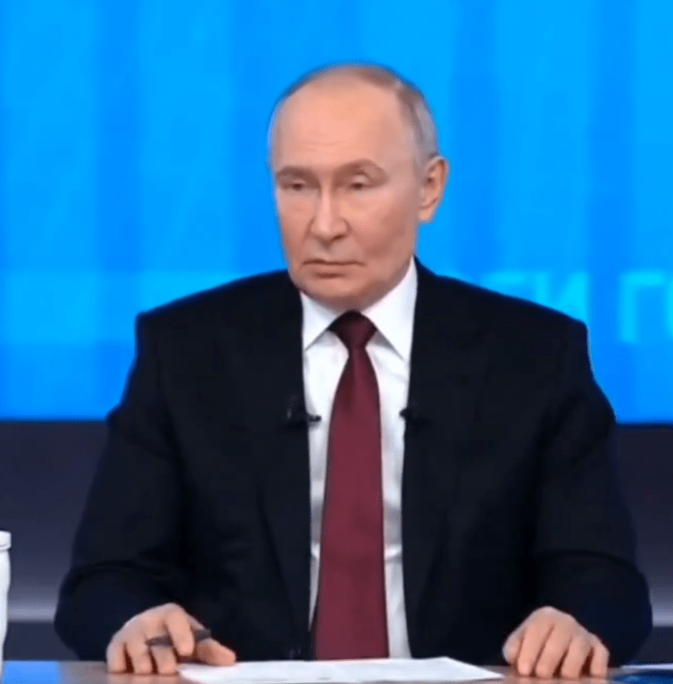 Vladimir Putin was left red-faced with rage following the Brit journalist's question