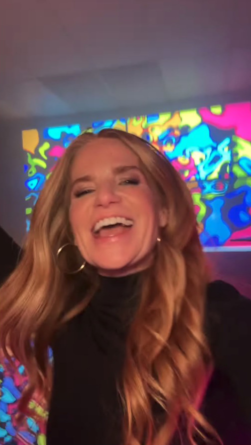 Patsy Palmer DJ'ed at the party