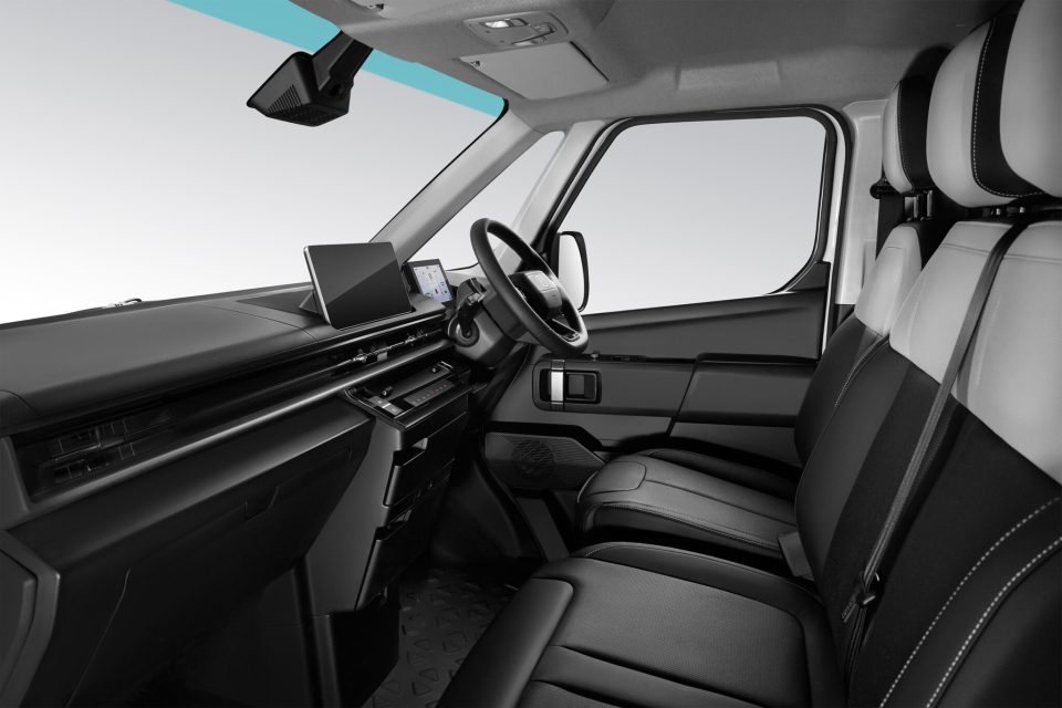 The van is available in three different sizes with options on batteries